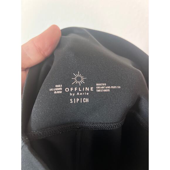 OFFLINE BY AERIE Goals Black 7/8 Hi-Rise Ankle Leggings - Picture 5 of 5